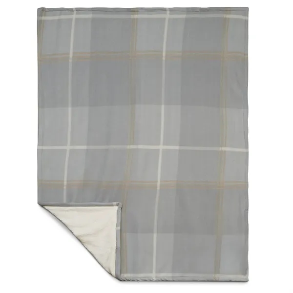 Plaid Fleece Sherpa Blanket - Plaid Fleece Sherpa Blanket - Image 12 of 16