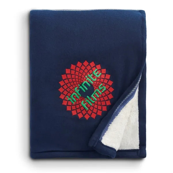 Plaid Fleece Sherpa Blanket - Plaid Fleece Sherpa Blanket - Image 2 of 16