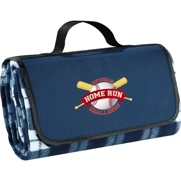 Padded Water-Resistant Fleece Picnic Blanket - Padded Water-Resistant Fleece Picnic Blanket - Image 6 of 9