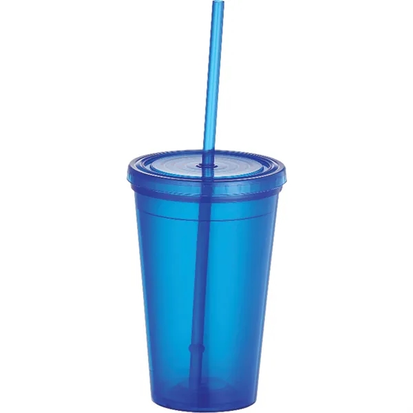 Iceberg 16oz Double-Wall Tumbler w/Straw - Iceberg 16oz Double-Wall Tumbler w/Straw - Image 1 of 1