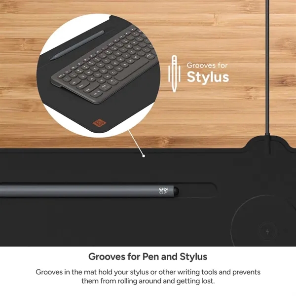 Zagg Desk Mat with Wireless Charging - Zagg Desk Mat with Wireless Charging - Image 10 of 18