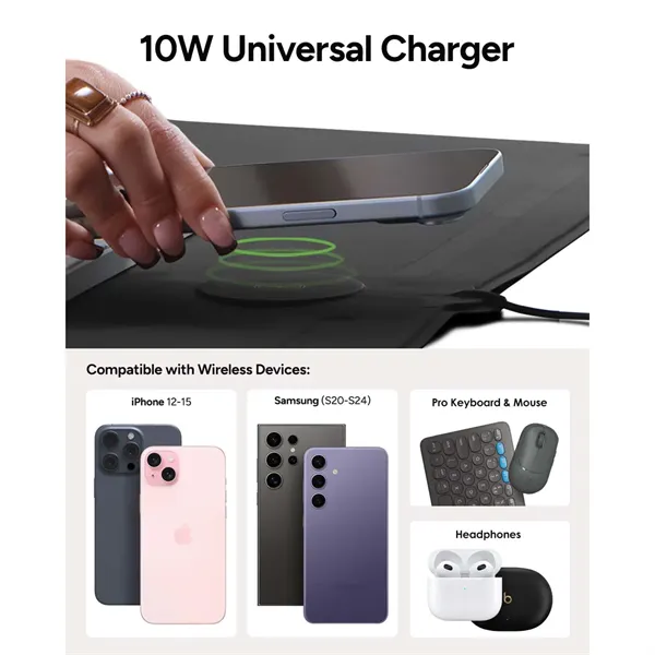Zagg Desk Mat with Wireless Charging - Zagg Desk Mat with Wireless Charging - Image 5 of 18