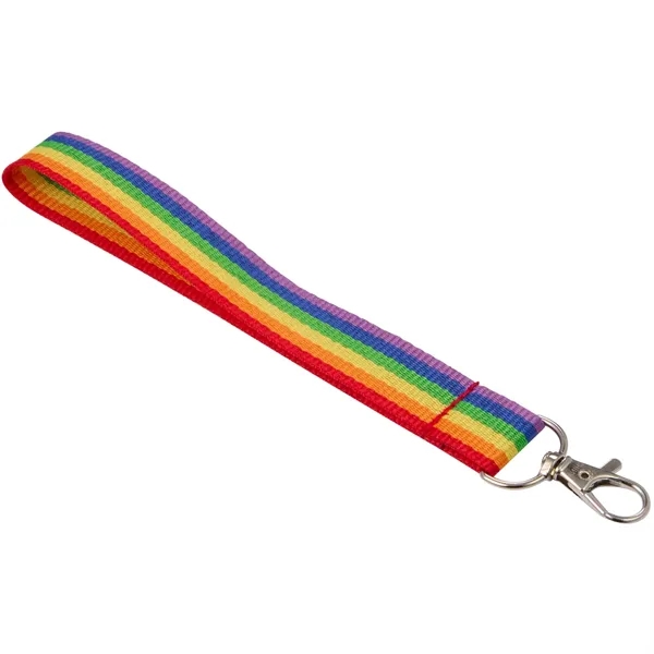 Recycled Rainbow Wrist Lanyard - Recycled Rainbow Wrist Lanyard - Image 1 of 4