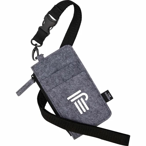 THE GOODS™ Recycled Felt Lanyard Wallet - THE GOODS™ Recycled Felt Lanyard Wallet - Image 3 of 9