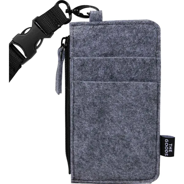 THE GOODS™ Recycled Felt Lanyard Wallet - THE GOODS™ Recycled Felt Lanyard Wallet - Image 1 of 9