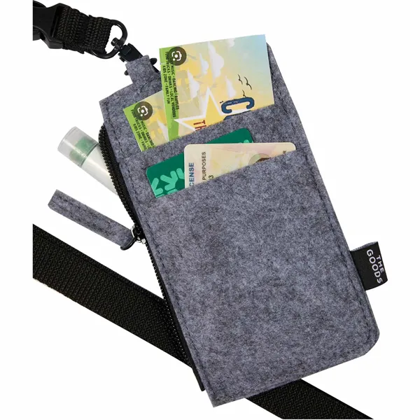 THE GOODS™ Recycled Felt Lanyard Wallet - THE GOODS™ Recycled Felt Lanyard Wallet - Image 7 of 9