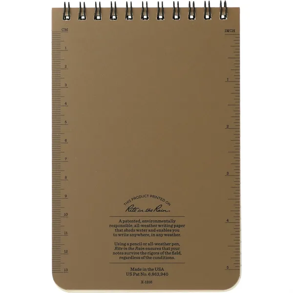 4'' x 6'' Rite in the Rain Top Spiral Notebook - 4'' x 6'' Rite in the Rain Top Spiral Notebook - Image 15 of 20
