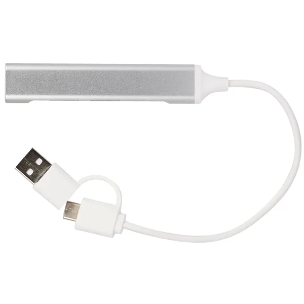 Aluminum 4-Port USB-A and C Hub - Aluminum 4-Port USB-A and C Hub - Image 1 of 6