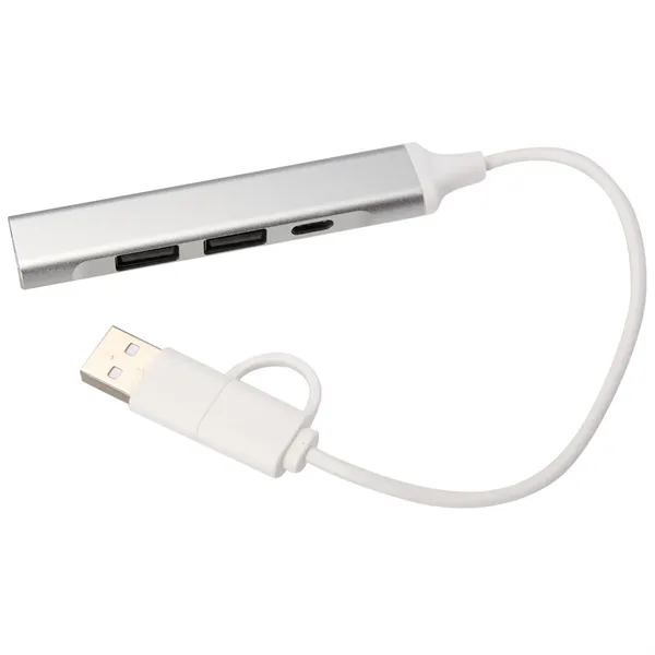 Aluminum 4-Port USB-A and C Hub - Aluminum 4-Port USB-A and C Hub - Image 5 of 6