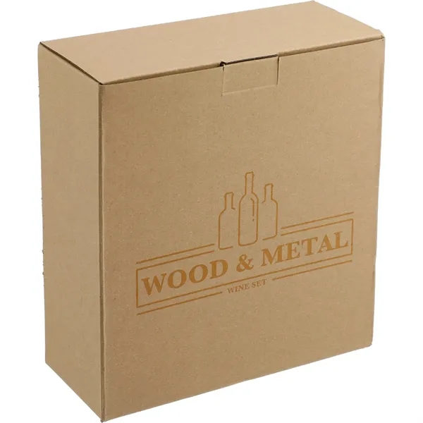 Graze Wood and Metal Wine Set - Graze Wood and Metal Wine Set - Image 8 of 9