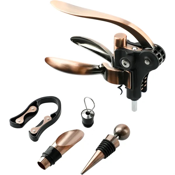 Graze Wood and Metal Wine Set - Graze Wood and Metal Wine Set - Image 9 of 9