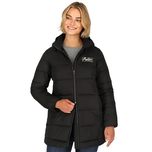 GENEVA Eco Long Packable Insulated Jacket-Womens - GENEVA Eco Long Packable Insulated Jacket-Womens - Image 3 of 16