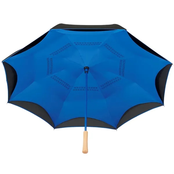 48" Recycled Manual Inversion Umbrella - 48" Recycled Manual Inversion Umbrella - Image 22 of 31