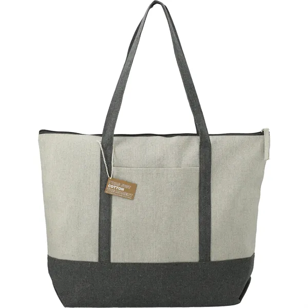 Repose 10oz Recycled Cotton Zippered Tote - Repose 10oz Recycled Cotton Zippered Tote - Image 7 of 14