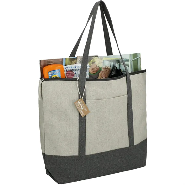 Repose 10oz Recycled Cotton Zippered Tote - Repose 10oz Recycled Cotton Zippered Tote - Image 11 of 14