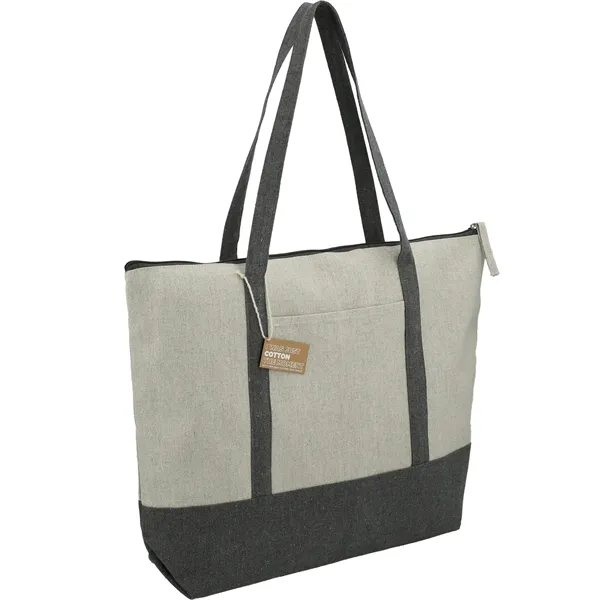 Repose 10oz Recycled Cotton Zippered Tote - Repose 10oz Recycled Cotton Zippered Tote - Image 12 of 14