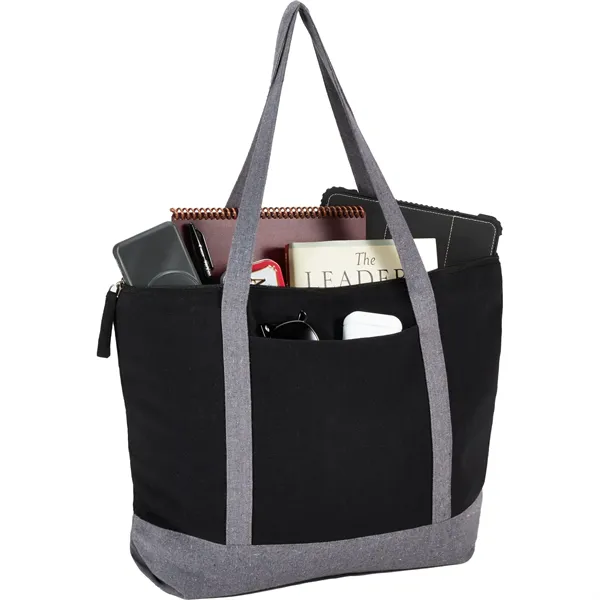 Repose 10oz Recycled Cotton Zippered Tote - Repose 10oz Recycled Cotton Zippered Tote - Image 6 of 14