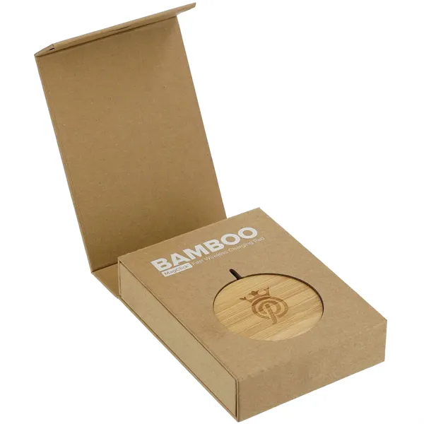 FSC® 100% Bamboo MagClick™ Fast Wireless Pad - FSC® 100% Bamboo MagClick™ Fast Wireless Pad - Image 4 of 9