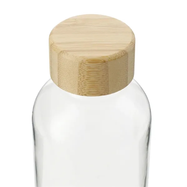Sona 22oz RPET Bottle w/ FSC® 100% Bamboo lid - Sona 22oz RPET Bottle w/ FSC® 100% Bamboo lid - Image 4 of 8