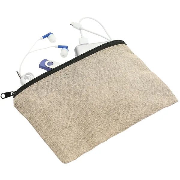 Recycled 5oz Cotton Twill Pouch - Recycled 5oz Cotton Twill Pouch - Image 9 of 9