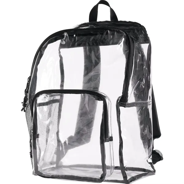 Lucent Deluxe Clear PVC Backpack - Lucent Deluxe Clear PVC Backpack - Image 3 of 4