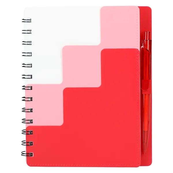 5" x 7" Recycled Pace Spiral Notebook w Pen - 5" x 7" Recycled Pace Spiral Notebook w Pen - Image 10 of 11