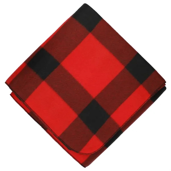 Buffalo Plaid Fleece Blanket - Buffalo Plaid Fleece Blanket - Image 6 of 14