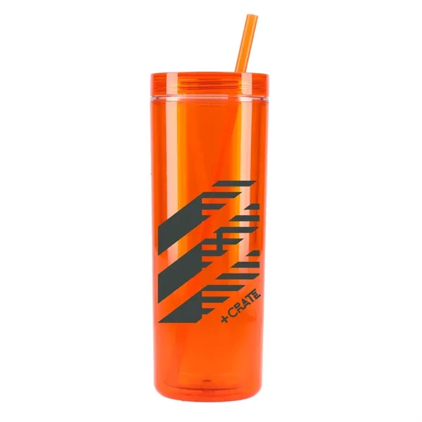 Chroma Recycled Acrylic Straw Tumbler 16oz - Chroma Recycled Acrylic Straw Tumbler 16oz - Image 17 of 22