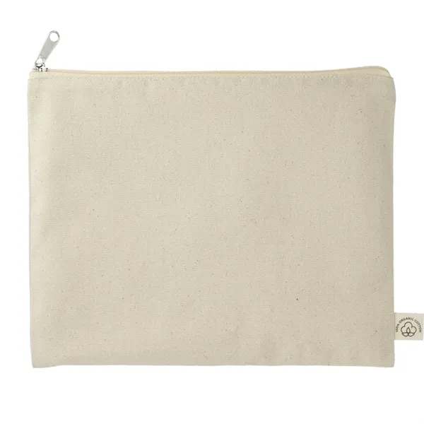 Organic Cotton Flat Travel Pouch - Organic Cotton Flat Travel Pouch - Image 1 of 6