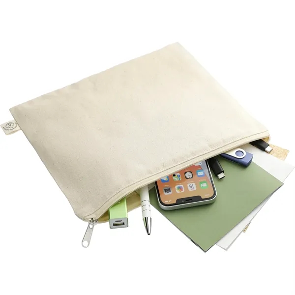 Organic Cotton Flat Travel Pouch - Organic Cotton Flat Travel Pouch - Image 5 of 6