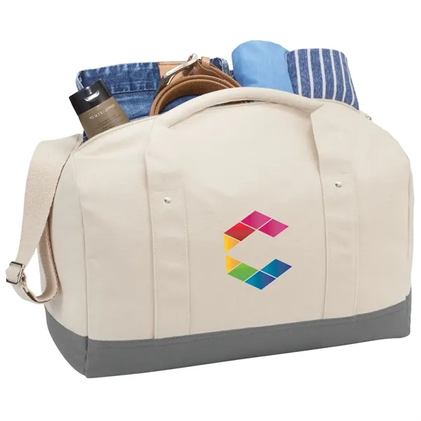 Belair 17" Cotton Canvas Duffel - Belair 17" Cotton Canvas Duffel - Image 2 of 3