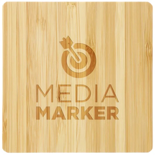FSC® 100% Bamboo Wireless Charge Pad w/Dual Output