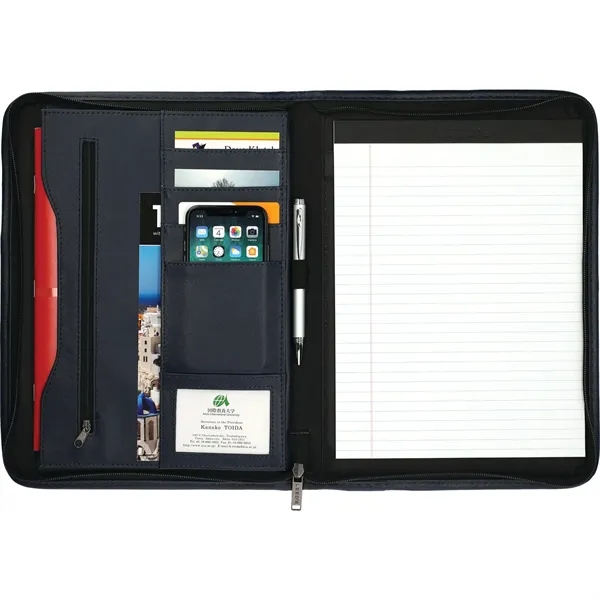 FSC® Mix Executive DuraHyde Zippered Padfolio - FSC® Mix Executive DuraHyde Zippered Padfolio - Image 14 of 15