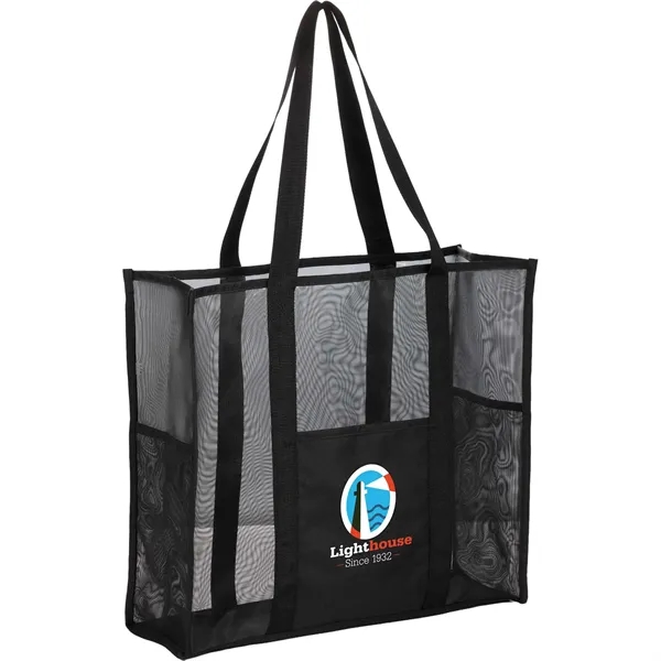 Large Mesh Beach Tote - Large Mesh Beach Tote - Image 5 of 7
