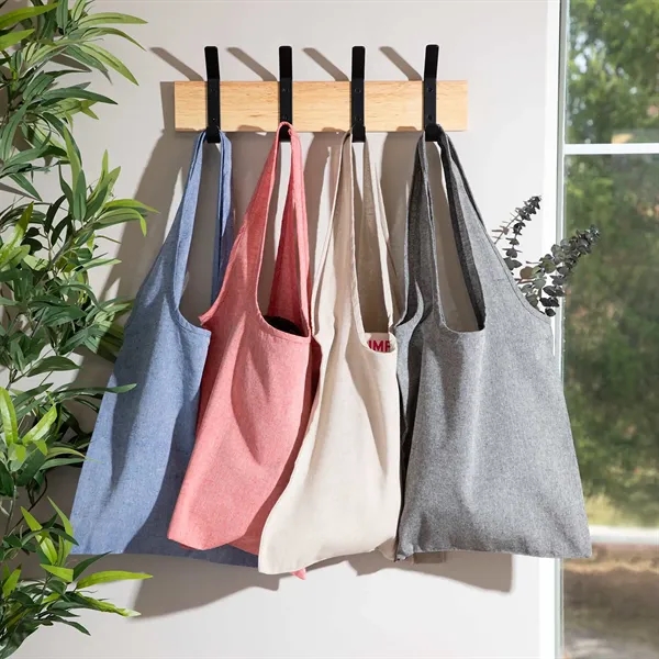 Bungalow 5oz Recycled Cotton Twill Shopper Tote - Bungalow 5oz Recycled Cotton Twill Shopper Tote - Image 6 of 12