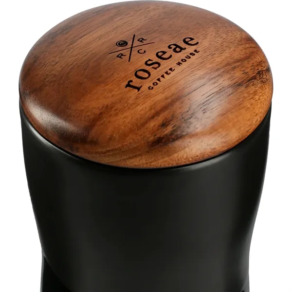 Reno Double Wall Ceramic Tumbler w/Wood Lid 10oz - Reno Double Wall Ceramic Tumbler w/Wood Lid 10oz - Image 4 of 9