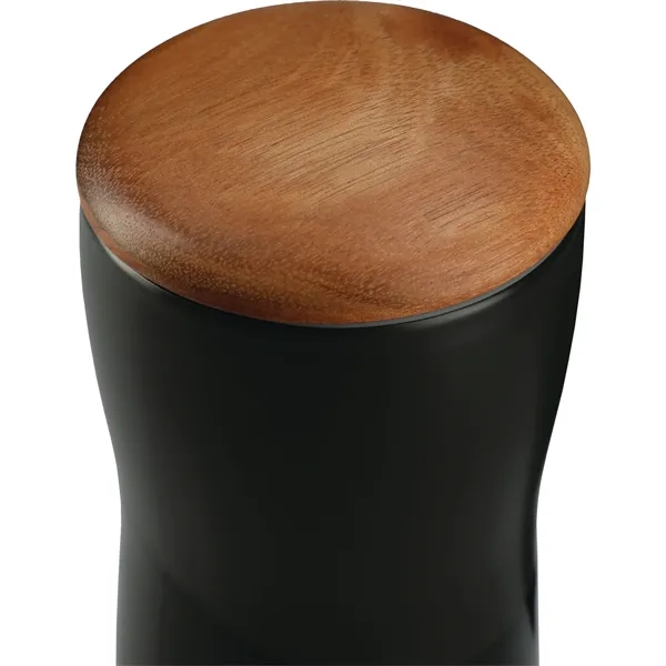 Reno Double Wall Ceramic Tumbler w/Wood Lid 10oz - Reno Double Wall Ceramic Tumbler w/Wood Lid 10oz - Image 3 of 9