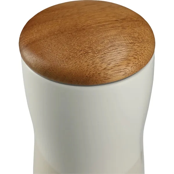 Reno Double Wall Ceramic Tumbler w/Wood Lid 10oz - Reno Double Wall Ceramic Tumbler w/Wood Lid 10oz - Image 7 of 9