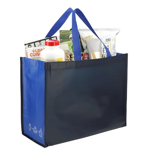 RPET Laminated Matte Shopper Tote - RPET Laminated Matte Shopper Tote - Image 16 of 17