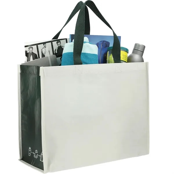RPET Laminated Matte Shopper Tote - RPET Laminated Matte Shopper Tote - Image 11 of 17