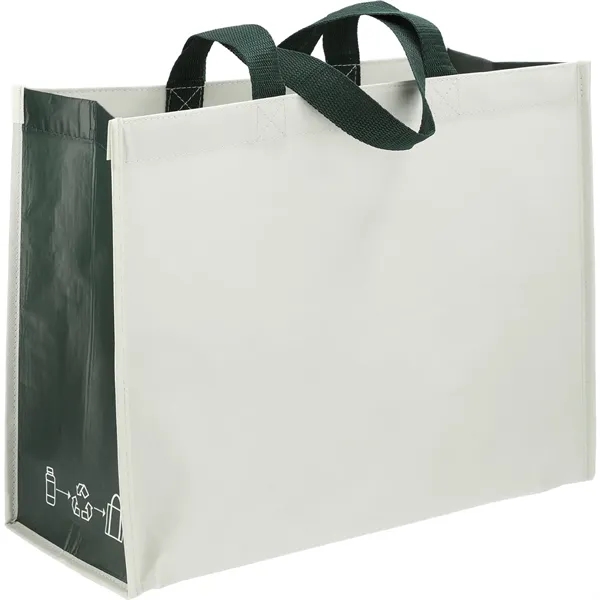 RPET Laminated Matte Shopper Tote - RPET Laminated Matte Shopper Tote - Image 10 of 17