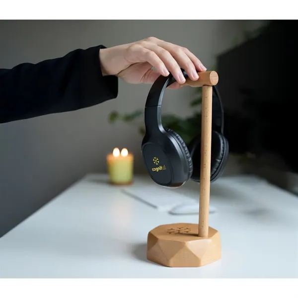 Desk Tune FSC® 100% Wood Headphone Stand - Desk Tune FSC® 100% Wood Headphone Stand - Image 7 of 13