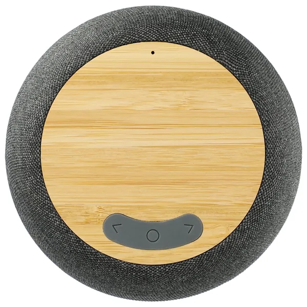 Garm Fabric & Bamboo Speaker with Wireless Chargin - Garm Fabric & Bamboo Speaker with Wireless Chargin - Image 1 of 8