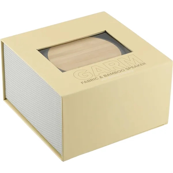 Garm Fabric & Bamboo Speaker with Wireless Chargin - Garm Fabric & Bamboo Speaker with Wireless Chargin - Image 7 of 8