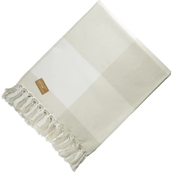 Field & Co. 100% Organic Cotton Check Throw Blanke - Field & Co. 100% Organic Cotton Check Throw Blanke - Image 8 of 9