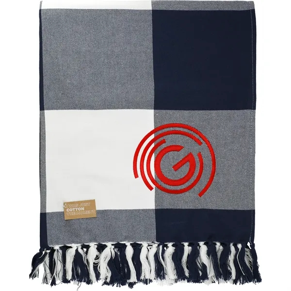 Field & Co. 100% Organic Cotton Check Throw Blanke - Field & Co. 100% Organic Cotton Check Throw Blanke - Image 3 of 9