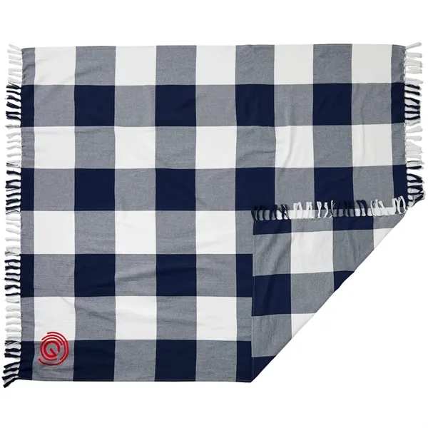 Field & Co. 100% Organic Cotton Check Throw Blanke - Field & Co. 100% Organic Cotton Check Throw Blanke - Image 5 of 9