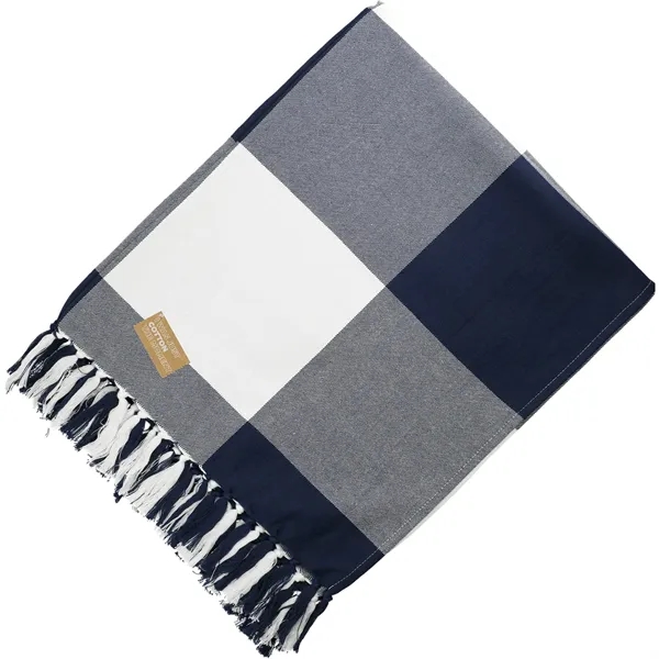 Field & Co. 100% Organic Cotton Check Throw Blanke - Field & Co. 100% Organic Cotton Check Throw Blanke - Image 4 of 9