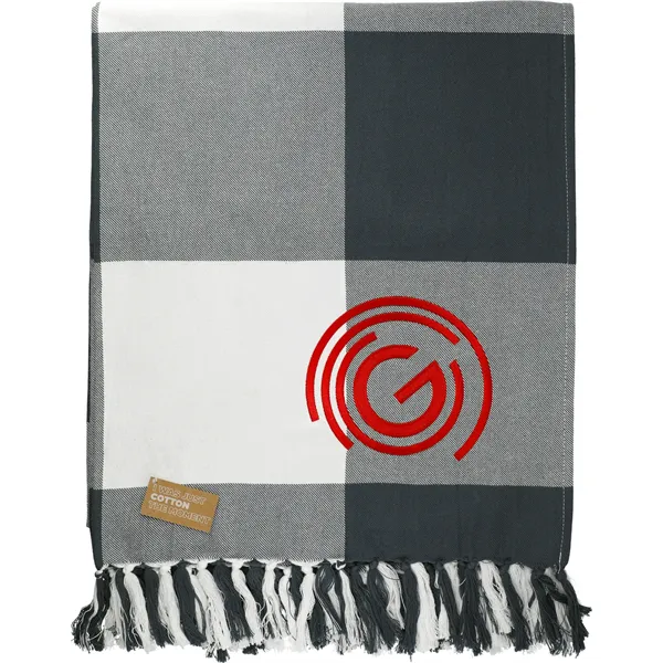 Field & Co. 100% Organic Cotton Check Throw Blanke - Field & Co. 100% Organic Cotton Check Throw Blanke - Image 0 of 9