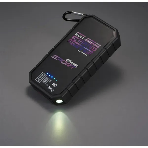 High Sierra® IPX 5 Solar Fast Wireless Power Bank - High Sierra® IPX 5 Solar Fast Wireless Power Bank - Image 6 of 13